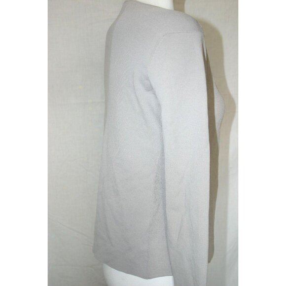 Giordano Ladies Womens Open Front Lightweight Gray Cardigan Wrap Sweater Size 2 - Picture 3 of 6